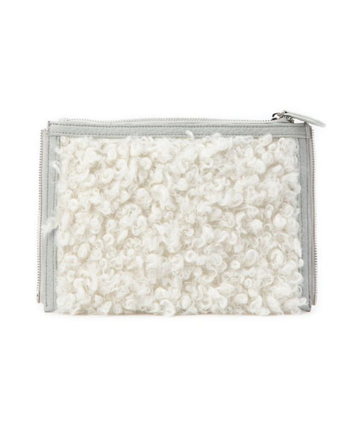 ROSE BUD（ローズバッド）の「【カタログ掲載】ボアフロントバックパック / (MR MODA) JXO14262 BOA FRONT BACKPACK[リュック]（バックパック/リュック・レディース・ライトグレー/ブラック・ONE SIZE）」の6枚目の写真