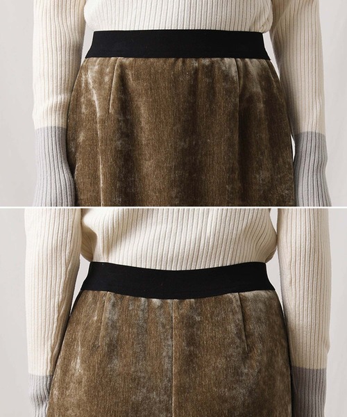 Gready Brilliant（グレディブリリアン）の「ベロアタイトスカート（スカート・レディース・モカ/チャコールグレー・38）」の22枚目の写真