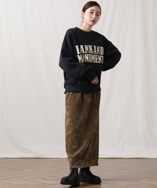 Gready Brilliant（グレディブリリアン）の「ベロアタイトスカート（スカート・レディース・モカ/チャコールグレー・38）」の11枚目の写真