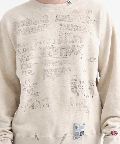 【MIHARAYASUHIRO】ディストレストプルオーバースウェット MIHARAYASUHIRO/ミハラヤスヒロ】DISTRESSED PULLOVER/ディスト