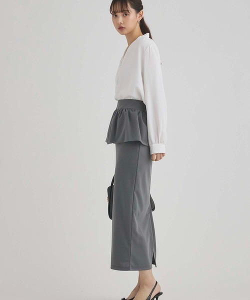 fifth（フィフス）の「パールデザインVネックブラウス（シャツ/ブラウス・レディース・ホワイト/ブラック・M）」の21枚目の写真