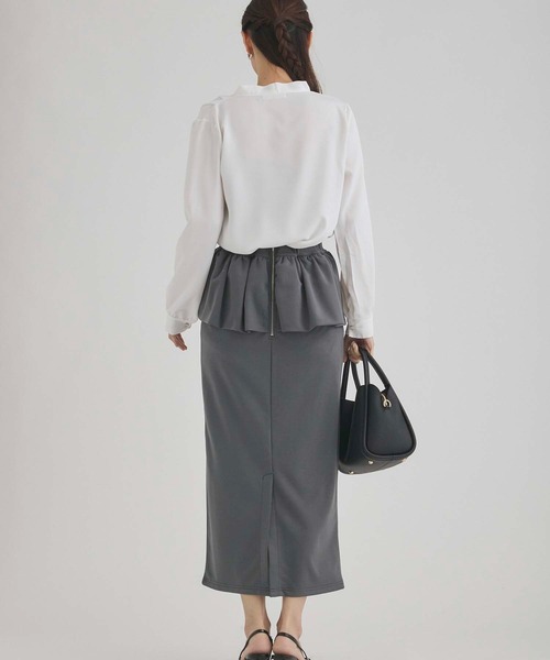 fifth（フィフス）の「パールデザインVネックブラウス（シャツ/ブラウス・レディース・ホワイト/ブラック・M）」の22枚目の写真