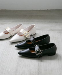 2WAY ベルトデザインパンプス24cm 卑弥呼 パンプス 「卑弥呼」2WAYベルトデザインパンプス/643311