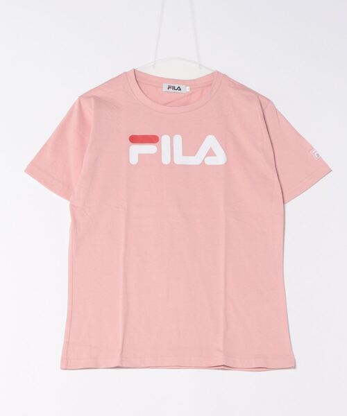 FILA】綿デカロゴプリントTシャツ/レディース（Tシャツ