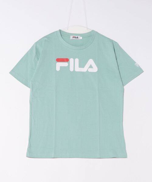 FILA(フィラ)の「【FILA】綿デカロゴプリントTシャツ/レディース(Tシャツ/カットソー・レディース・ピンク/ホワイト/ミント/ブラック・L/M)」の3枚目の写真