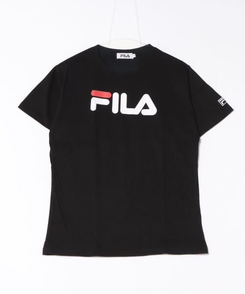 FILA】綿デカロゴプリントTシャツ/レディース（Tシャツ