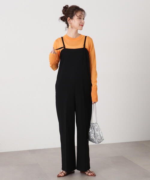 N.(N. Natural Beauty Basic)(エヌエヌナチュラルビューティーベーシック)の「◆【S Size Line】ベアサロペット(サロペット/オーバーオール・レディース・グレー/ブラック・SMALL/MEDIUM)」の5枚目の写真