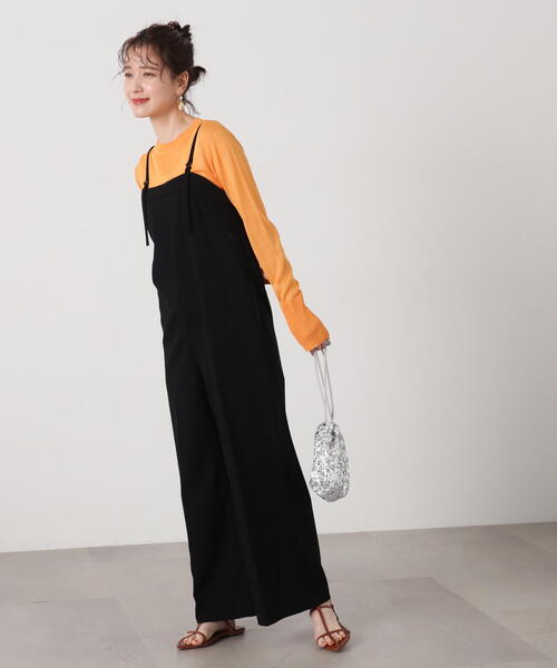 N.(N. Natural Beauty Basic)(エヌエヌナチュラルビューティーベーシック)の「◆【S Size Line】ベアサロペット(サロペット/オーバーオール・レディース・グレー/ブラック・SMALL/MEDIUM)」の8枚目の写真