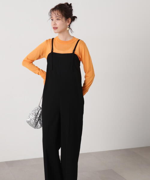 N.(N. Natural Beauty Basic)(エヌエヌナチュラルビューティーベーシック)の「◆【S Size Line】ベアサロペット(サロペット/オーバーオール・レディース・グレー/ブラック・SMALL/MEDIUM)」の9枚目の写真