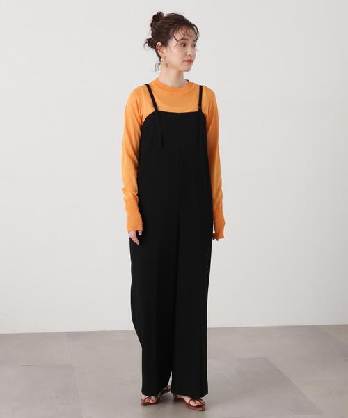 N.(N. Natural Beauty Basic)(エヌエヌナチュラルビューティーベーシック)の「◆【S Size Line】ベアサロペット(サロペット/オーバーオール・レディース・グレー/ブラック・SMALL/MEDIUM)」の10枚目の写真