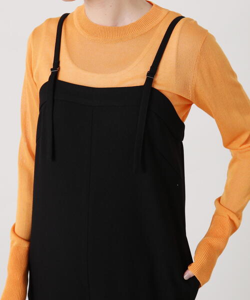 N.(N. Natural Beauty Basic)(エヌエヌナチュラルビューティーベーシック)の「◆【S Size Line】ベアサロペット(サロペット/オーバーオール・レディース・グレー/ブラック・SMALL/MEDIUM)」の13枚目の写真