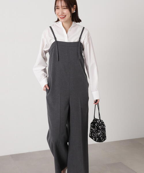 N.(N. Natural Beauty Basic)(エヌエヌナチュラルビューティーベーシック)の「◆【S Size Line】ベアサロペット(サロペット/オーバーオール・レディース・グレー/ブラック・SMALL/MEDIUM)」の21枚目の写真