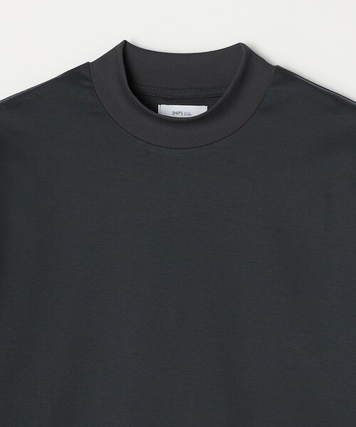 SHIPS any: スムースコットン モックネック Tシャツ (ロンT)◇（T