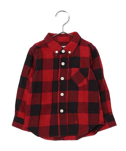 B:MING by BEAMS(ビーミングバイビームス)の「ビーミング by ビームス / ブロックチェックシャツ(シャツ/ブラウス・キッズ・レッド/ネイビー・140/110/100/90/130/120)」の12枚目の写真