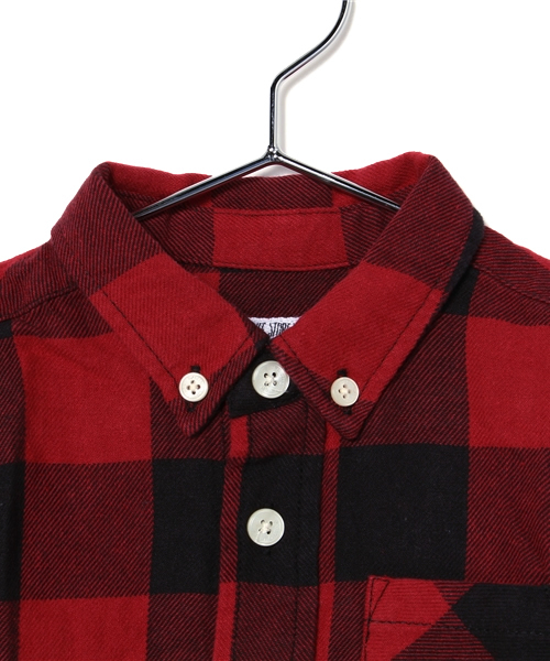 B:MING by BEAMS(ビーミングバイビームス)の「ビーミング by ビームス / ブロックチェックシャツ(シャツ/ブラウス・キッズ・レッド/ネイビー・140/110/100/90/130/120)」の9枚目の写真