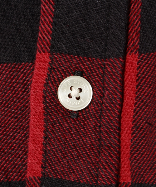 B:MING by BEAMS(ビーミングバイビームス)の「ビーミング by ビームス / ブロックチェックシャツ(シャツ/ブラウス・キッズ・レッド/ネイビー・140/110/100/90/130/120)」の4枚目の写真