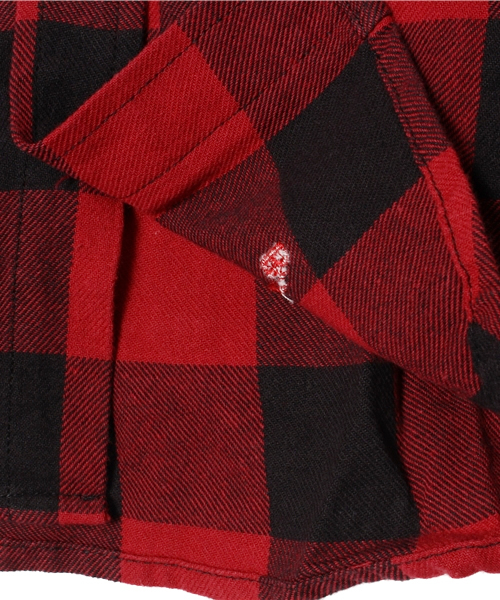 B:MING by BEAMS(ビーミングバイビームス)の「ビーミング by ビームス / ブロックチェックシャツ(シャツ/ブラウス・キッズ・レッド/ネイビー・140/110/100/90/130/120)」の7枚目の写真