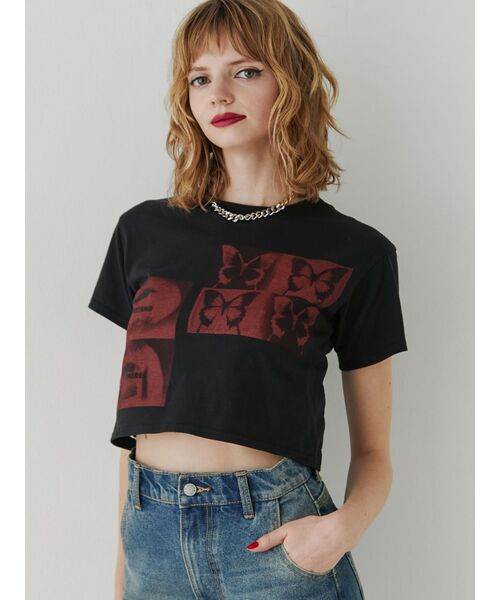 オーバーメッシュトップス（Tシャツ/カットソー）｜jouetie