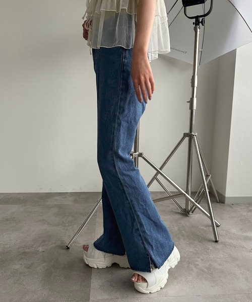 即完売品! foxy illustrationsビジューデニムフレアパンツ フレアデニムパンツ | JILL by JILL STUART（ジル バイ ジル