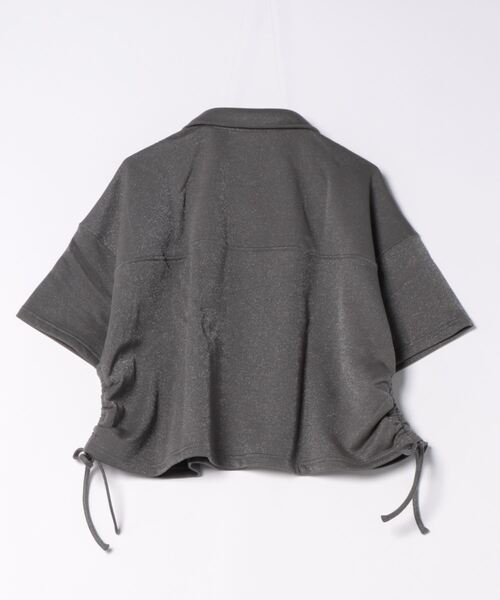 DOUBLE NAME(ダブルネーム)の「ドロストラメ5分袖プルオーバー(Tシャツ/カットソー・レディース・スミクロ/ピンク/ブルー・FREE)」の10枚目の写真