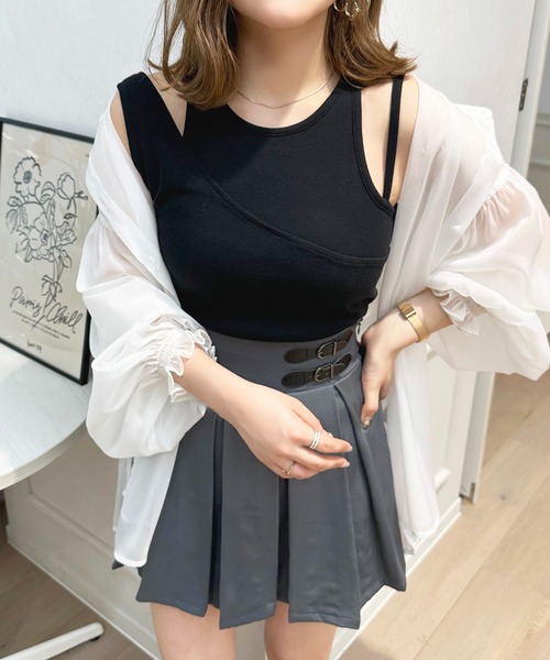 apres jour(アプレジュール)の「カップ付きタンクトップ【ZOZOTOWN限定アイテム】(タンクトップ・レディース・ブラック/アイボリー/ブラウン系その他・フリー/X-LARGE)」の20枚目の写真