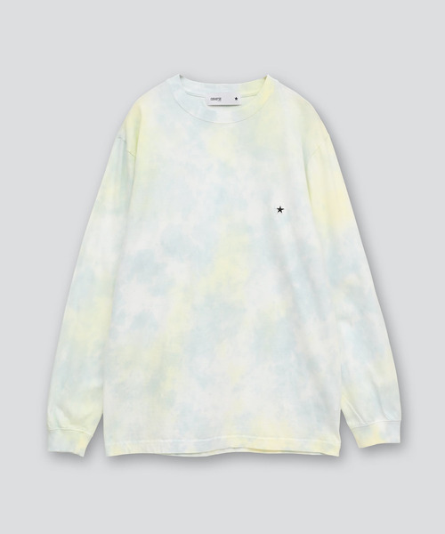 CONVERSE TOKYO(コンバーストウキョウ)の「TIE DYE STAR★ PATCH LONGSLEEVE TEE(Tシャツ/カットソー・レディース・マルチ/ミント/パープル・FREE)」の7枚目の写真