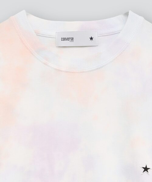 CONVERSE TOKYO(コンバーストウキョウ)の「TIE DYE STAR★ PATCH LONGSLEEVE TEE(Tシャツ/カットソー・レディース・マルチ/ミント/パープル・FREE)」の9枚目の写真
