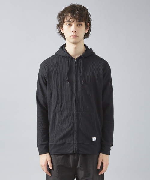 【JEMORGAN /ジェーイーモーガン 】軽量ワッフルジップパーカー ダブルジップフーディ（パーカー）｜JEMORGAN（ジェーイーモーガン）