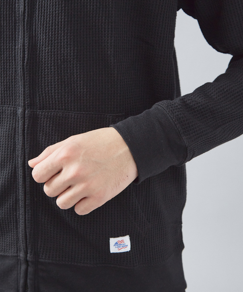 【JEMORGAN /ジェーイーモーガン 】軽量ワッフルジップパーカー ダブルジップフーディ（パーカー）｜JEMORGAN（ジェーイーモーガン）