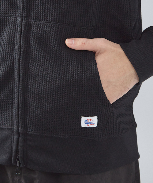 【JEMORGAN /ジェーイーモーガン 】軽量ワッフルジップパーカー ダブルジップフーディ（パーカー）｜JEMORGAN（ジェーイーモーガン）