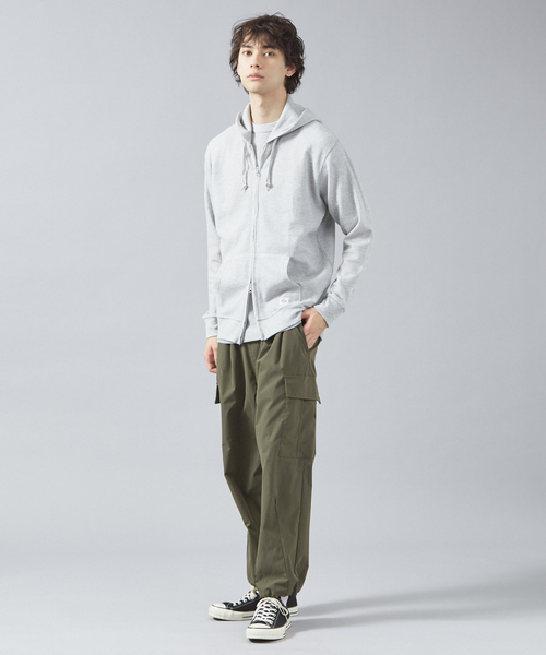 【JEMORGAN /ジェーイーモーガン 】軽量ワッフルジップパーカー ダブルジップフーディ（パーカー）｜JEMORGAN（ジェーイーモーガン）