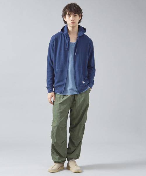 【JEMORGAN /ジェーイーモーガン 】軽量ワッフルジップパーカー ダブルジップフーディ（パーカー）｜JEMORGAN（ジェーイーモーガン）