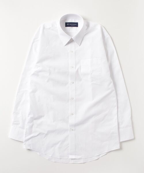 TOKYO SHIRTS（トウキョウシャツ）の「形態安定ノーアイロン レギュラー 長袖ビジネスワイシャツ 白無地 フォーマル（ビジネスシャツ・メンズ・ホワイト・首回り43cm-裄丈86cm/首回り43cm-裄丈82cm/首回り42cm-裄丈86cm/首回り42cm-裄丈82cm/首回り41cm-裄丈86cm/首回り41cm-裄丈82cm/首回り39cm-裄丈84cm/首回り39cm-裄丈80cm/首回り37cm-裄丈80cm/首回り37cm-裄丈84cm）」の5枚目の写真