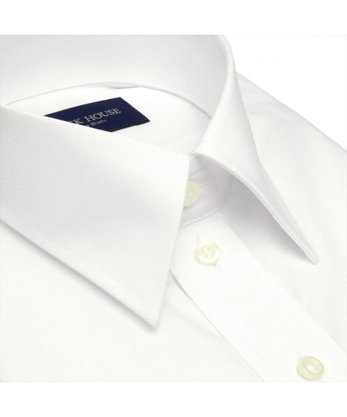 TOKYO SHIRTS（トウキョウシャツ）の「形態安定ノーアイロン レギュラー 長袖ビジネスワイシャツ 白無地 フォーマル（ビジネスシャツ・メンズ・ホワイト・首回り43cm-裄丈86cm/首回り43cm-裄丈82cm/首回り42cm-裄丈86cm/首回り42cm-裄丈82cm/首回り41cm-裄丈86cm/首回り41cm-裄丈82cm/首回り39cm-裄丈84cm/首回り39cm-裄丈80cm/首回り37cm-裄丈80cm/首回り37cm-裄丈84cm）」の2枚目の写真