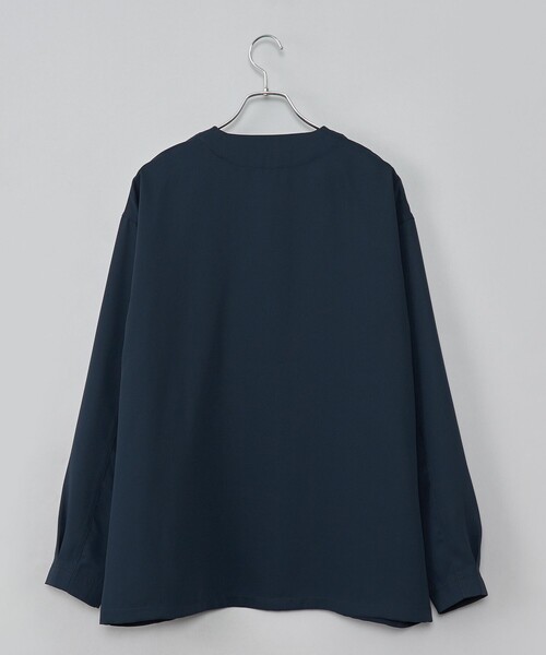 coen（コーエン）の「【RONEL】フクレ2重織ノーカラージャケット（ノーカラージャケット・メンズ・ブラック/ネイビー・L/M/S）」の10枚目の写真