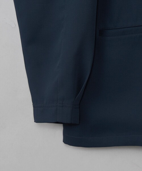 coen（コーエン）の「【RONEL】フクレ2重織ノーカラージャケット（ノーカラージャケット・メンズ・ブラック/ネイビー・L/M/S）」の12枚目の写真