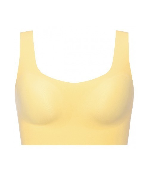 Sloggi（スロギー）の「スロギー ゼロフィール(R) ハーフトップ【S,M,Lサイズ】sloggi ZF N-Top JX（ブラジャー・レディース・イエロー/ネイビー/ベージュ/ブラウン/ホワイト/ピンク/ブラック/ライトブルー/アクア/コーラルピンク/グレー/マスタード・L/M/S）」の9枚目の写真