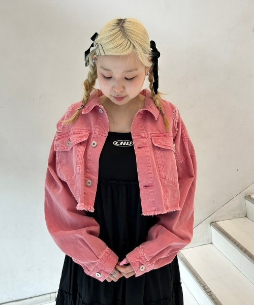 Candy Stripper（キャンディストリッパー）の「CND TIERED CAMISOLE ワンピース（ワンピース・レディース・ブラック/ベージュ/グレー・2）」の8枚目の写真