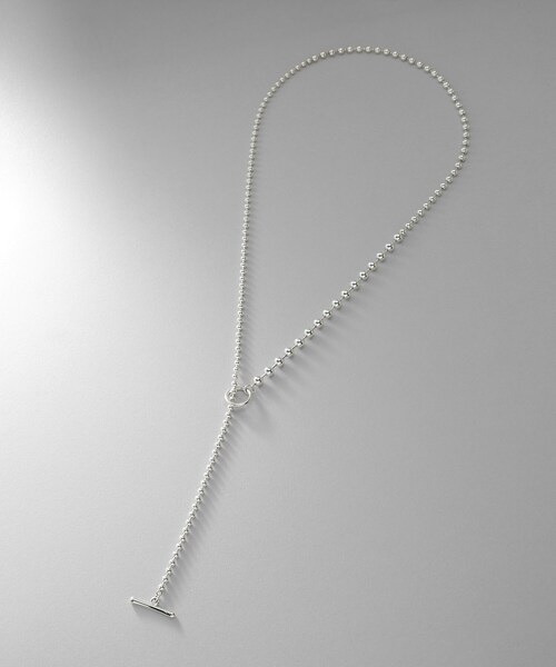 COCOSHNIK(ココシュニック)の「シルバー ミックスネックレス ボールチェーンマンテル(ネックレス・レディース・シルバー・65)」の8枚目の写真