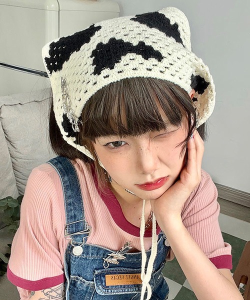 MEMECLE(メメクル)の「【 MEMECLE / メメクル 】フラワークロシェ2WAYヘッドスカーフ バブーシュカ(その他ヘアアクセサリー・レディース・グリーン系1/レッド系1/ホワイト系2/ホワイト系1/パープル系1/その他3/その他2/その他1/ピンク系2/ピンク系1/ブルー系1/ホワイト系3/ホワイト系5/ホワイト系4/その他4・FREE)」の2枚目の写真