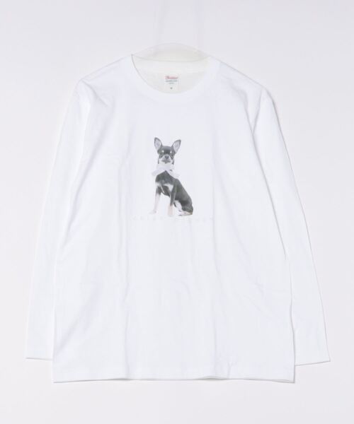 cuorequal(クオレコール)の「DOGリボンロングTシャツ(Tシャツ/カットソー・レディース・ホワイト・MEDIUM/LARGE)」の14枚目の写真