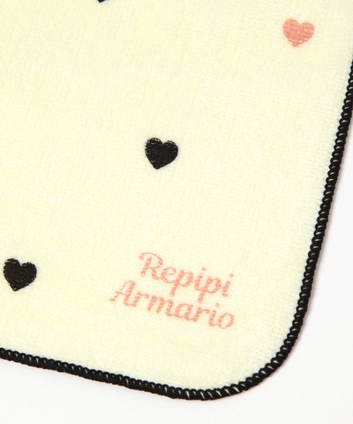 repipi armario（レピピ アルマリオ）の「ハートドットハンカチタオル（ハンカチ/ハンドタオル・キッズ・ミント/ホワイト/ピンク・FREE）」の5枚目の写真