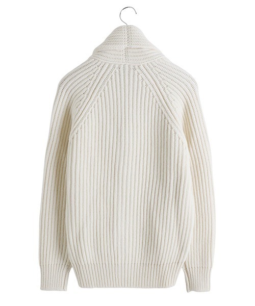 MC GEORGE（マックジョージ）の「MC GEORGE OF SCOTLAND / マックジョージオブスコットランド：Saddle Shourder Raglan shawl Cardigan：A0305-ACHAGLASS[MUS]（カーディガン/ボレロ・メンズ・ネイビー/ブラック/オフホワイト・48/46/50）」の4枚目の写真