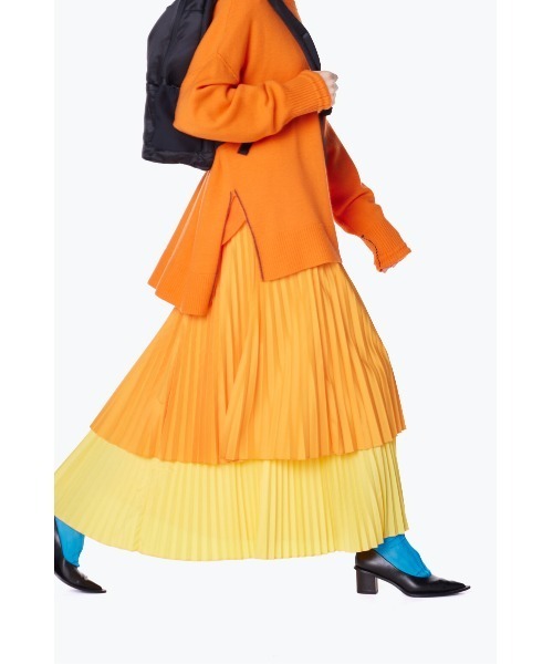 SARAタフタ ダブルプリーツスカート（スカート）｜ENFOLD  