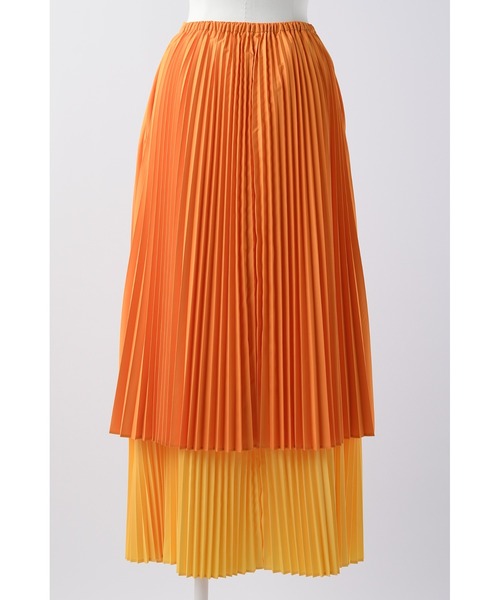 SARAタフタ ダブルプリーツスカート（スカート）｜ENFOLD  