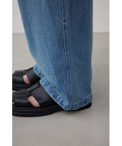 AZUL by moussy（アズールバイマウジー）の「AZUL DENIMワイドカーゴ（デニムパンツ・メンズ・ホワイト/ライトブルー・FREE）」の5枚目の写真