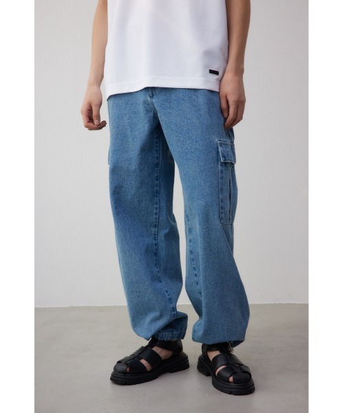 AZUL by moussy（アズールバイマウジー）の「AZUL DENIMワイドカーゴ（デニムパンツ・メンズ・ホワイト/ライトブルー・FREE）」の16枚目の写真