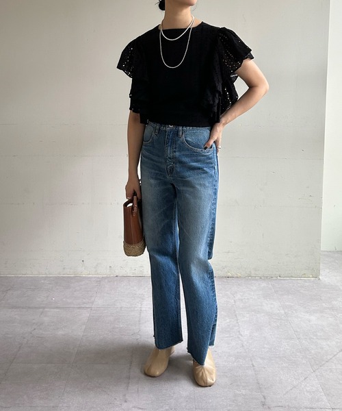 SHENERY（シーナリー）の「カットワークレースブラウス（シャツ/ブラウス・レディース・ホワイト/ブラック・FREE）」の19枚目の写真