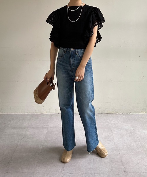 SHENERY（シーナリー）の「カットワークレースブラウス（シャツ/ブラウス・レディース・ホワイト/ブラック・FREE）」の20枚目の写真