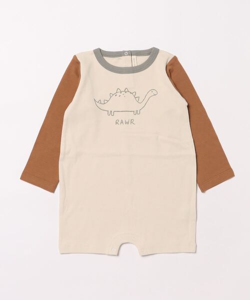 【セール】◆Quincy Mae◆LONG SLEEVE ROMPER || DINO（その他ベビー用品）｜IO（イオ）（イオ）